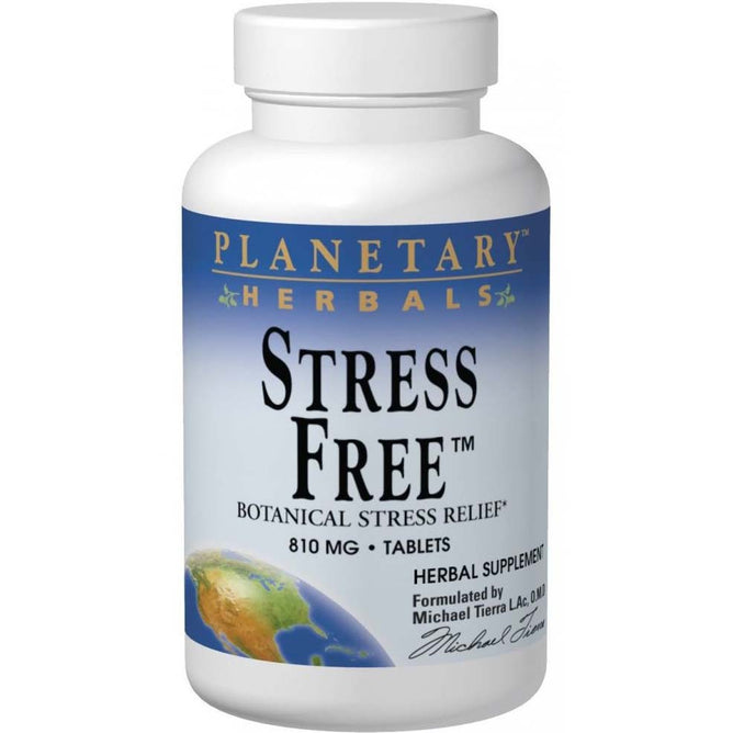 Planetary Herbals Stress Free, 810 mg, 60 Tablets, Botanical Stress Relief