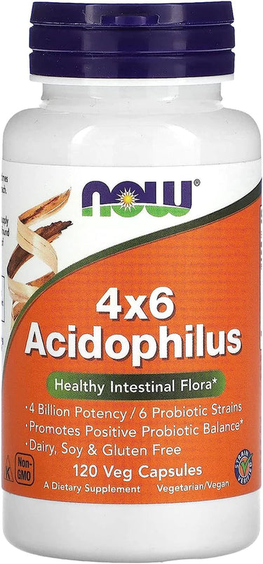 Acidophilus 4x6 - 120 Veg Capsules - NOW Foods