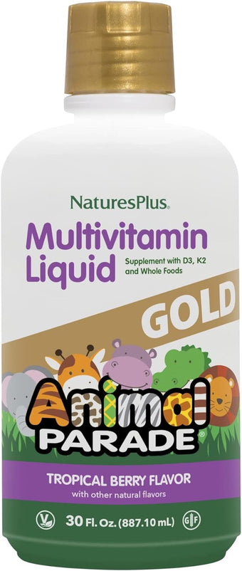 nature's plus animal parade, Source of Life Animal Parade Gold Liquid Tropical Berry, 30 Oz