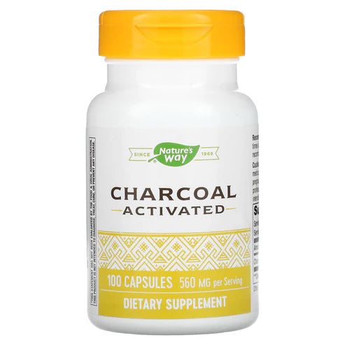 Nature’s Way, Activated Charcoal, 100 Capsules