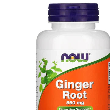 NOW Supplements Ginger Root 550 mg - 100 Veg Capsules