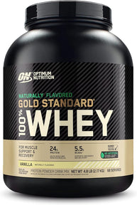 naturally flavored gold standard 100% whey, Vanilla, 4.8 pounds, naturally flavored gold standard whey, Optimum Nutrition