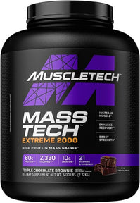 Mass Tech, Extreme 2000 - Performance Series Triple Chocolate Brownie 6 lbs, Muscletech