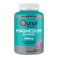 Magnesium Gummies Berry -- 200 mg - 60 Gummies , Qunol