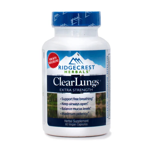 Ridgecrest Herbals, ClearLungs, Extra Strength, 60 Vegan Capsules