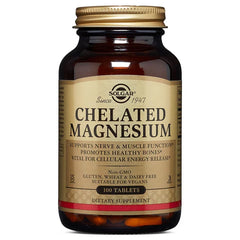 Solgar, Chelated Magnesium, 100 Tablets