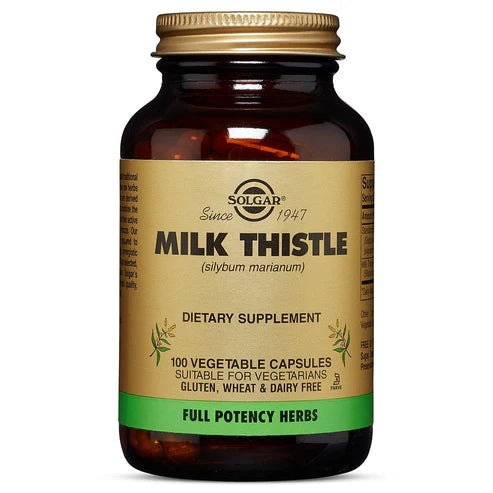 Solgar, Milk Thistle 100 mg F/P, 100 Vegetable Capsules