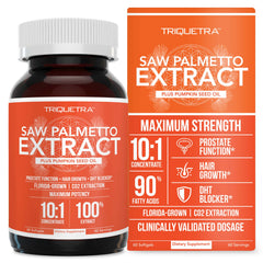Triquetra Saw Palmetto Extract Plus Pumpkin Seed Oil, 60 Softgels