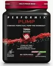 performix pump, Performix Stim-Free PUMP Pre Workout Focus Endurance 40 Servings