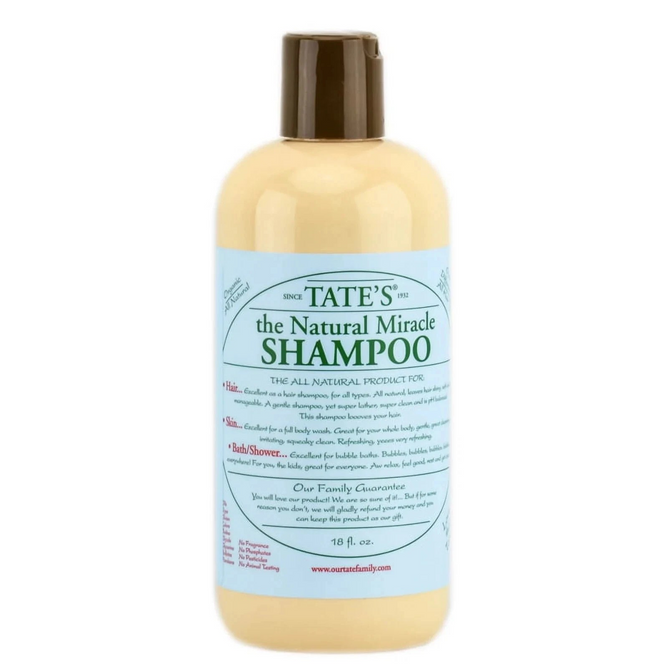 tates shampoo, Tate’s the Natural Miracle Shampoo, 18 Fluid Ounces
