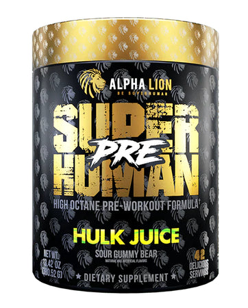 SuperHuman Pre Workout, pre  Hulk Juice - 21 Servings, Alpha Lion