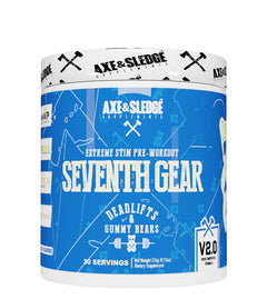 axe and sledge pre workout, SEVENTH GEAR V2.0 DEADLIFTS & GUMMY BEARS - 30 SERVINGS