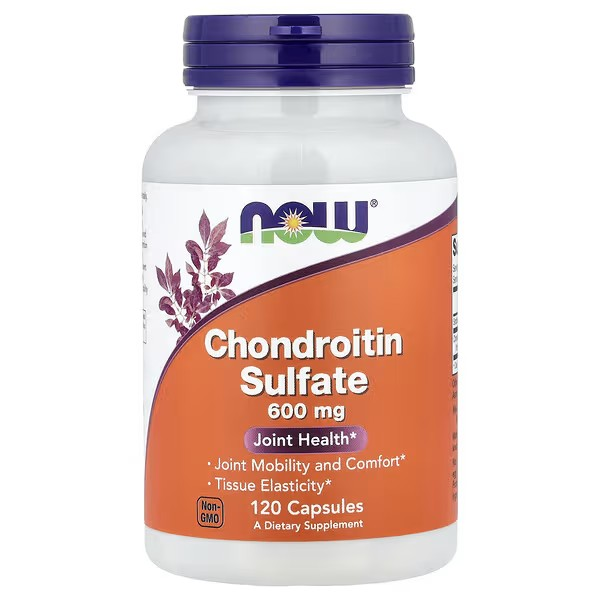 chondroitin sulfate capsules, NOW Foods, Chondroitin Sulfate, 120 Capsules (600 mg per Capsule, chondroitin sulfate capsules
