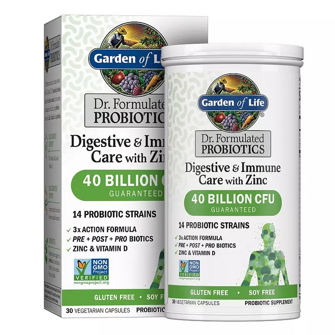Garden of Life Digestive + Immune Probiotic, 40 Billion, Capsules - 30ct