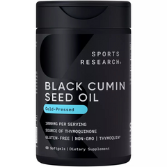 Sports Research Black Cumin Seed Oil, 1,000 mg, 60 Softgels