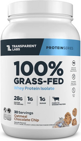 transparent labs protein powder, transparent labs oatmeal chocolate chip, 2.4 lb
