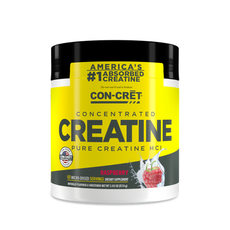 CON-CRĒT CREATINE HCL POWDER RASPBERRY - 60 SERVINGS