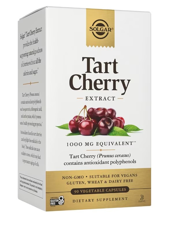 solgar tart cherry 1000 mg,  solgar tart cherry 90 veggie caps, solgar tart cherry supplement