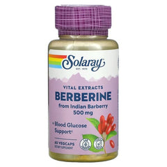 Solaray Berberine, Vital Extracts, 500 mg, 60 VegCaps