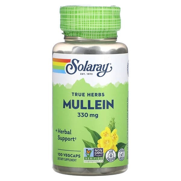 Solaray Mullein, 330 mg, 100 VegCaps