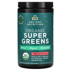 ancient nutrition super greens, Organics Super Greens, Watermelon, 8.82 oz (250 g)
