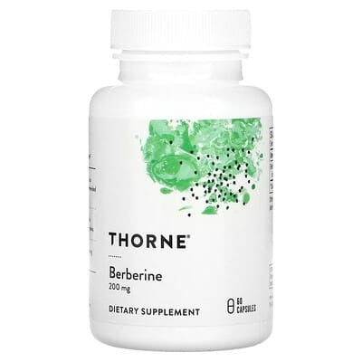 Thorne Berberine, 200 mg, 60 Capsules, berberine thorne