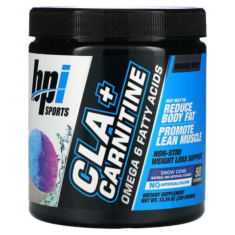 BPI Sports, CLA + Carnitine, Snow Cone, 12.34 oz (350 g)