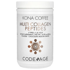 Codeage, Kona Coffee, Multi Collagen Peptides, Chocolate Mocha, 14.39 oz (408 g)