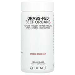 Codeage, Grass-Fed Beef Organs, 180 Capsules