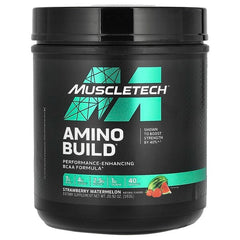 muscletech bcaa, Amino Build, Strawberry Watermelon, 20.92 oz
