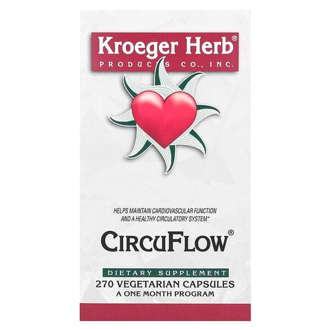 Kroeger Herb Co, CircuFlow, 270 Vegetarian Capsules