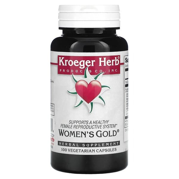 Kroeger Herb Co, Women's Gold, 100 Vegetarian Capsules