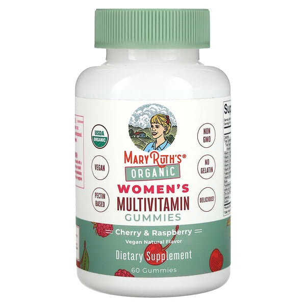 MaryRuth's, Organic Women's Multivitamin, Cherry & Raspberry, 60 Gummies