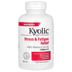 Kyolic, Aged Garlic Extract, Stress & Fatigue Relief, Formula 101, 200 Tablets