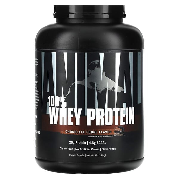 Animal, 100% Whey Protein Powder, Chocolate Fudge, 4 lb (1.81 kg)