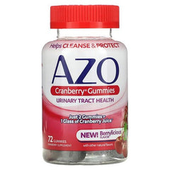 Azo Cranberry Gummies, Berrylicious, 72 Gummies