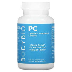 BodyBio, PC, Liposomal Phospholipid Complex, 60 Non-GMO Softgels