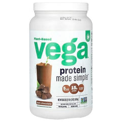 Vega, Plant-Based Protein Made Simple, Dark Chocolate, 2 lb 4.3 oz (1.03 kg)
