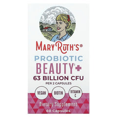 MaryRuth's, Probiotic Beauty+, 63 Billion CFU, 60 Capsules (31.5 Billion CFU per Capsule)