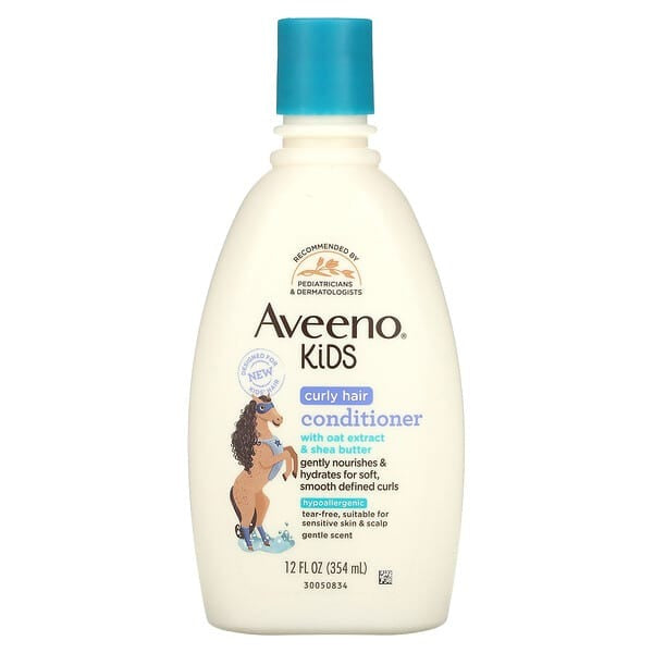Aveeno, Kids, Curly Hair Conditioner with Oat Extract & Shea Butter , 12 fl oz (354 ml)