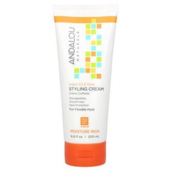 Andalou Naturals, Styling Cream, Argan Oil and Shea, Moisture Rich, 6.8 fl oz (200 ml)