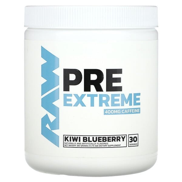 Raw Nutrition Pre Extreme Kiwi Blueberry, 13.75 oz (390 g)