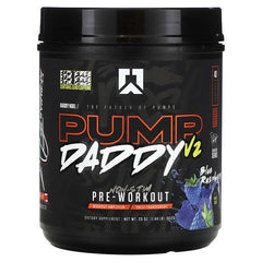 Non Stim Pre Workout, Blue Raspberry, Pump Daddy V2, 1.44 lb (652 g), RYSE