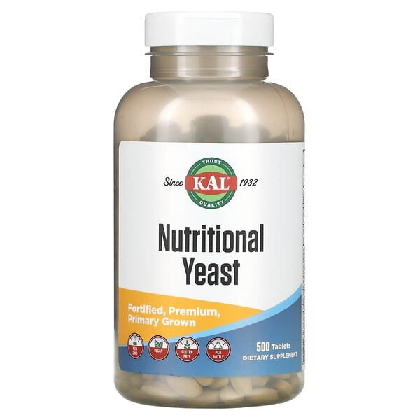 KAL Nutritional Yeast, 500 Tablets
