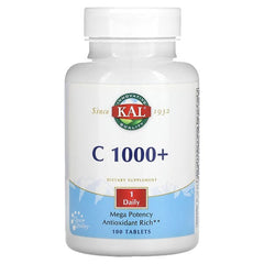 kal vitamin c, C 1000+, 100 Tablets