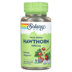 Solaray, True Herbs, Hawthorn, 1,050 mg, 100 VegCaps (525 mg per Capsule)