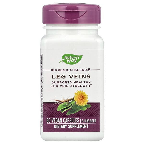 Nature's Way, Premium Blend, Leg Veins, 60 Vegan Capsules