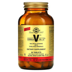 Solgar Formula V VM-75, Multiple Vitamins, with Chelated Minerals, 90 Tablets