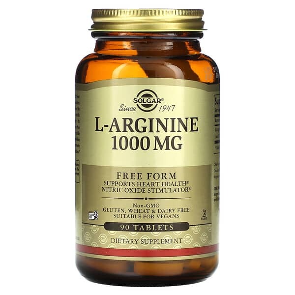 solgar l arginine, 1,000 mg, 90 Tablets