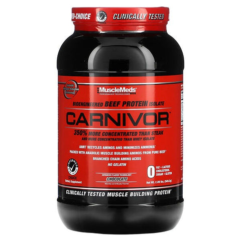 MuscleMeds, Carnivor, Bioengineered Beef Protein Isolate, Chocolate, 2 lbs (949.2 g)